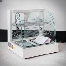 미니 빵 바 진열 온장쇼케이스 보온기 마카롱 케이크, 2단 투명