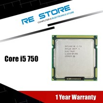I5750오리지널 인텔 코어 i5 750 프로세서 2.66GHz 8MB 캐시 LGA1156 데스크탑 CPU, 없음