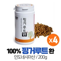 핑거루트 100% 핑거루트환 판두라핀 핑거루트뿌리 인도네시아산 Fingger Root Pillet, 200g x 4통