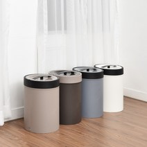 종량제쓰레기통 모던압축푸시통 10L 기저귀휴지통 압축휴지통 사무실휴지통 가정용휴지통, 쿨그레이(10리터), 1개