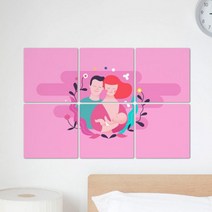 [바보사랑] 멀티액자_아이를품은부모, 상세 설명 참조