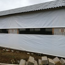 농장 부자재 돼지 농장 및 돼지 집 롤러 셔터 맞춤형 축산 농장 롤러 셔터 천 외양간 두꺼운 방풍 방한 따뜻한 방수 방수포, 젖을 섞은, 1x1m