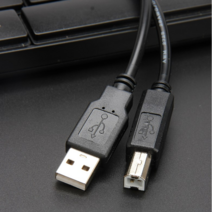 프린터 삼성 캐논 hp 호환 USB케이블 프린터기 복사기 복합기 연결 USB 연결 케이블 1.8m, 1개