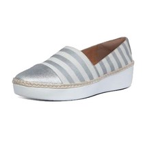 핏플랍 달리아 에스파듀 실버 메탈릭 여성 슬립온