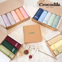 크로커다일 팔레트 220g 코마사 40수 호텔 수건 MBTI 퍼스널컬러, 종류:MBTI자수형|색상:브로콜리
