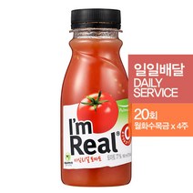 풀무원 [정기배달]아임리얼 토마토20회(월~금*4주) 과일주스, 190ml, 20회 배달, 단품