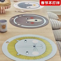 덴마크 OYOY 어린이 실리콘 식스팩 방수 미끄럼방지 열차단 캐릭터 푸드급 아기 테이블매트, 07 토끼