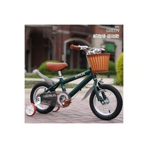 빠른 해외직구 OUTUP 어린이 자전거 영국 레트로 3 ~ 8 세 남아 및 여아 유모차 12 인치 14 18 인치, green standard_12 inch