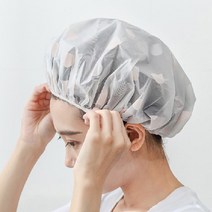 반영구 헤어랩 헤어 열캡 클리닉 캡 사우나 모자 파마 트리트먼트 목욕탕 일회용 다회용 비닐 위생 망 열처리 방수 머리 샤워 커버 덮개 두건 두피 가정용 염색 탈색 다용도, 1개