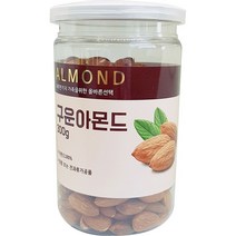 100% 구운아몬드 300g 볶은 무염 맛있는 저염 통아몬드, 상세페이지 참조