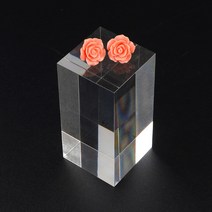 투명 아크릴 사각기둥 진열대 높이 100, 기본, 기본