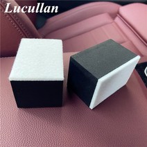 Lucullan 검은 색 자동차 유리 앞 유리 연마 울 바 지우개 왁스 필름 제거 셸락 닦아 탈지 청소 펠트 블록 먼지털이개, 검은 스펀지 10개