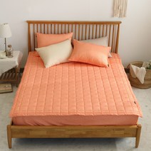 루시드슬립 네스트 사계절 먼지없는 침대패드 SS/Q/K/LK/DK 8color, 06 캐로트 오렌지