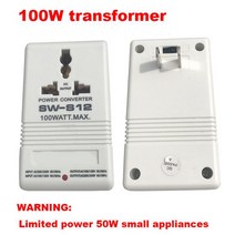 전력 변환기 스텝 업 또는 다운 전압 변압기 100W 110V 120V 220V 240V 55Hz-60Hz 변압기