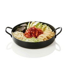업소용 경질 캠핑 볶음 철판 전판 닭갈비팬-깊은형, 28cm, 1개