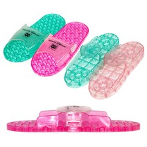 AB 납작이 양방향 욕실화 미끄럼방지 PVC 문걸림방지 욕실 슬리퍼, B : AB납작이 일반 욕실화 - 그린