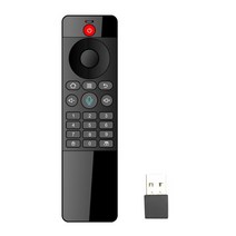 TZ06 2.4G 미니 원격 제어 USB 무선 수신기 안 드 로이드 TV 상자 HTPC pc에 대 한 음성 입력, 협력사, 검은 색