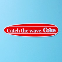 코카콜라로고 스티커(Catch the wave)