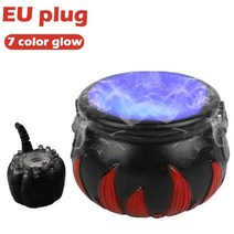 스모그 안개 기계 연무기 포그 머신 무대 할로윈 장식 마녀 냄비 색상 변경 연기 메이커 물 분수 파티 소품, 5.TypeBEU