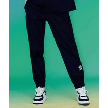 MLB 엠엘비 여성 베이직 미디움로고 썸머 코튼 카고팬츠 NY Black 3FWPB0433 50BKS