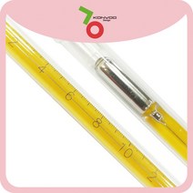 표준온도계 8개 선택주문 0.1도 단위 길이 420mm, 1개, -50도~0도