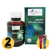 [사은품제공]호주 굿라이프 뉴트리션 스피루리나 1000mg 100정 SPIRULINA 스피루나 스피루리 스피룰리나 캡슐 알지알지몰 RZ, 상품수량, 2개