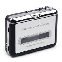 휴대용 카세트 플레이어 usb 워크맨 mp3 변환기 to mp3 capture audio music player tape recorder with 헤드폰, 없음
