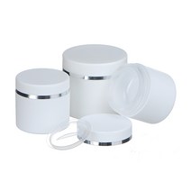 백색 실버띠 크림 용기 30g 50g 100g, 백색 실버띠 크림 용기 50g