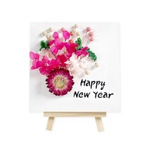 T_ DIY 방과후만들기 압화 생화꽃 캔버스 이젤만들기 (1인용 5종 택1), 5. 빨강계열