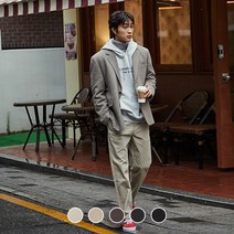 [지오다노] 112926 브러시드 테이퍼드 히든밴딩 치노 팬츠