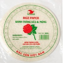 월남쌈 라이스페이퍼 300g 22 cm 베트남 장미표, 5개