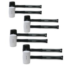 TPR핸들 화이트/블랙 다용도 고무망치 8종모음 캠핑 목공 타일 발망치 가구조립 발망치, 16온즈 화이트 고무망치 RW-16, 1개