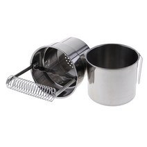 GHSHOP 아티스트 페인트 브러시 클리너 브러시 와셔 세척 탱크 스프링 브러시 홀더, 195x95mm, 실버, 스테인레스 스틸