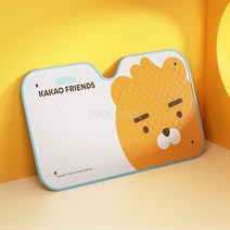 카카오프렌즈 정품인증 자동차 햇빛가리개 차량용 선블라인드 앞유리 자외선 차단 단열 캐릭터 선블라인드, LITTLE RYAN