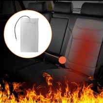 전자파 없는 12v 탄소 전기 매트탄소 섬유 좌석 가열 된 난방 패드 12V 자동차 스타일, 한개옵션0