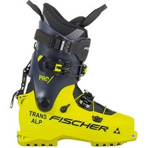 Fischer 스키신발 Transalp Pro Alpine Touring Ski Boots 2024, Yellow / Dark Blue, 29.5