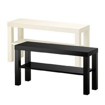 이케아 LACK 라크 TV 장식장 선반 다이 콘솔 벤치 진열 수납 소파 커피테이블, 블랙브라운_702.432.98