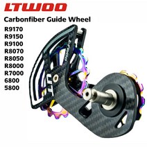 자전거 휠 싸이클 호환 LTWOO 탄소 섬유 세라믹 베어링 자키 풀리 뒤 변속기 가이드 DURA 105, 5.6800-Steel-Black