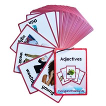 26종 760개 어린이 영어 플래시 카드 교육용 장난감 영어 유아 학습 카드, adjectives