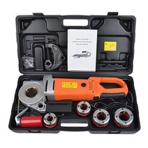 전기 파이프 휴대용 아연 도금 된 철 슬리브 기계 220V 2000W/2300W 산업용 힌지 렌치 스레딩 공작 기계, 앉아-ky01-30