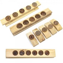 원목 전통간식틀 4종 떡살 다식 약과틀 떡도장, 원목5구약과틀
