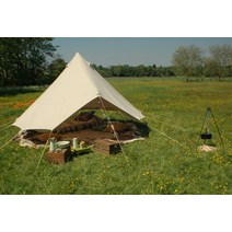 4M 미터 코튼 캔버스 벨 텐트 럭셔리 4 시즌 겨울 야외 사파리 캠핑 방수 생활 유르트, 01 Beige - 4M canvas