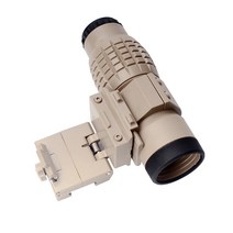 골반회전연습도구 사이트 3X 돋보기 스코프 20mm 레일 마운트 완구 망원경에 맞는 플립 업 커버가있는 컴팩, 01 Sand color