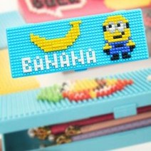 선물 DIY 블록 조립 디자인 필통 펜 케이스, 나노블럭필통2