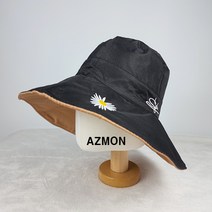 AZMON 리버시블 꽃자수 와이어 벙거지 챙모자