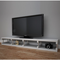 큐빅스1 TV 거실장 HP4-1, 그레이