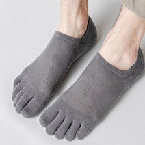 남자 메쉬 발가락 양말 덧신 면양말 베이지