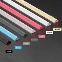샤워부스물막이 욕실 보유 물 배리어 스트립 고무 실리콘 샤워 워터 스톱퍼 주방 건식 및 습식 분리 씰, 04 Khaki