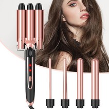 Sixriver 5 in 1 헤어 컬링 봉 세트 교체 가능한 배럴 및 웨이브 컬링 아이언이 있는 컬링 아이언 2가지 온도의 빠른 가열 봉 컬러 모든 모발 유형을 위한 이중 전