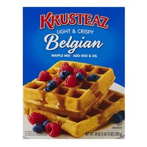 Krusteaz Light & Crispy 벨기에 와플 믹스 793.8g(28온스) 박스
